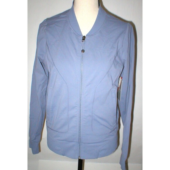 New Athleta NWT $98 Womens Recycled Jacket Purple Light L Bombtastic Thumbholes - Picture 1 of 11